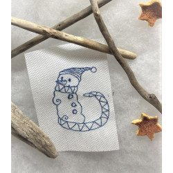 Stickdatei - Schneemann Alphabet Buchstabe G